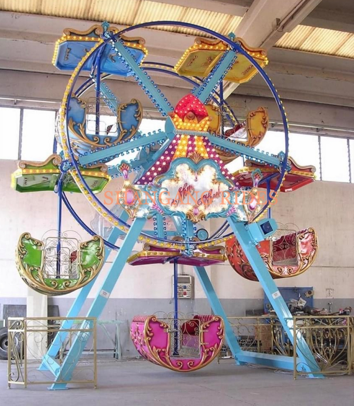 Amusement Equipment Kids Mini Ferris Wheel With Decoration For Sale