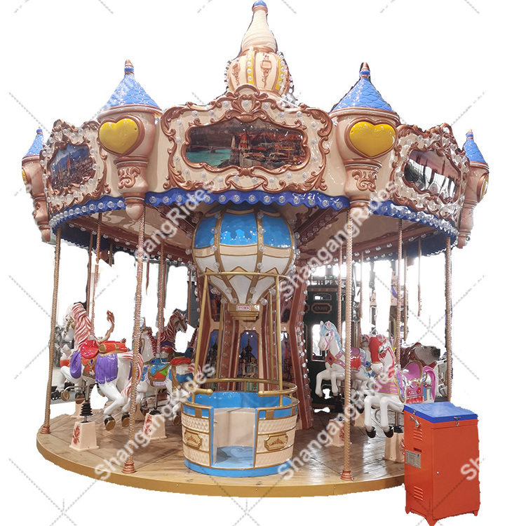 Amusement park rides electric carousel kids rides used carousel horse for sale