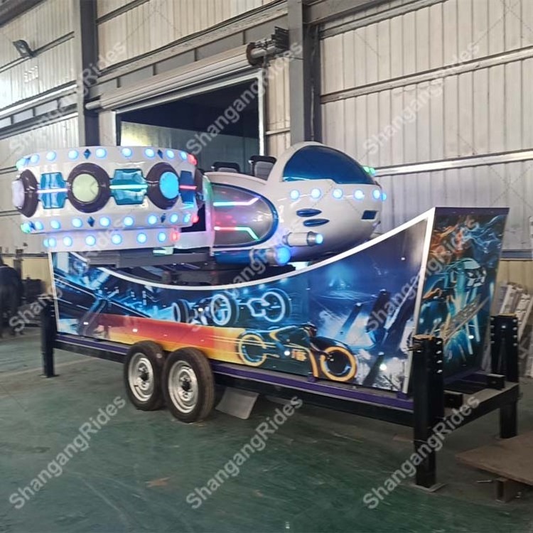 Mini flying car on trailer kids amusement park rides for playground and carnival very cheap rides