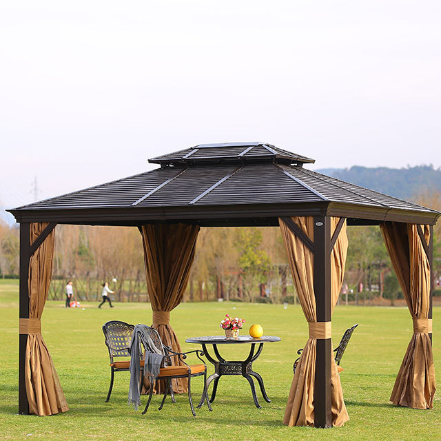 10x12 ft. Wooden Garden Tent Gazebo Outdoor Design Patio Gazebo