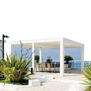 Modern Outdoor Aluminium Balcony Gazebo Motorized Pergola Waterproof