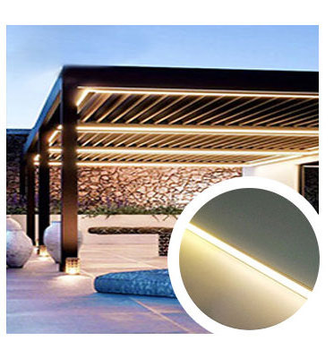 SUNC Modern Pergola Louver Roof Aluminium Patio Waterproof Bioclimatic Motorized Electric Louvered Outdoor Pergola