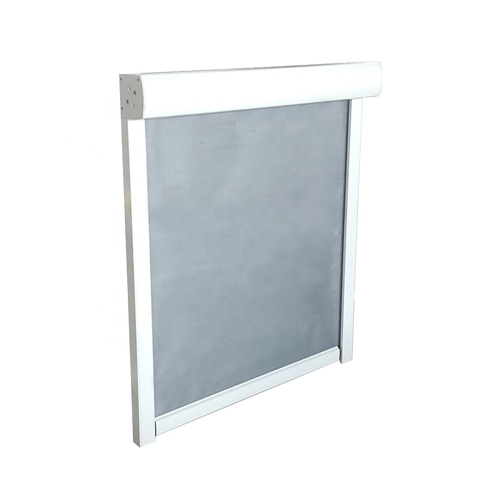 Window Blinds Exterior Sun Shade Windproof Waterproof Outdoor PVC Blackout Roll up Zip Track Sunscreen Roller Blind