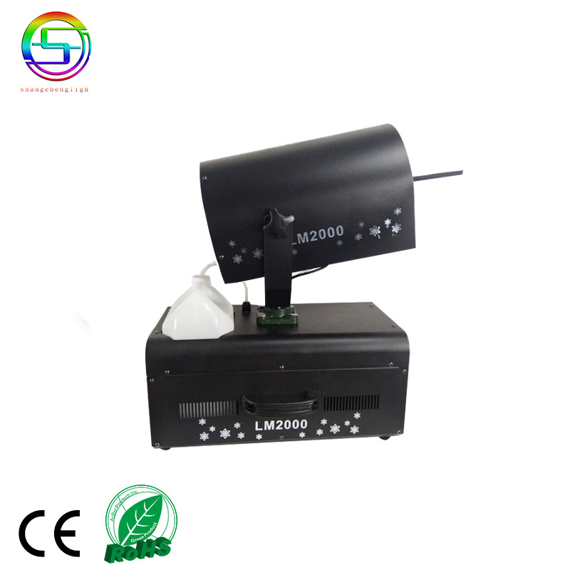 Shangcheng high quality 2000w 3000w snow making machine Moving Head Snow Maker Artificial Moving Head Snow Machine