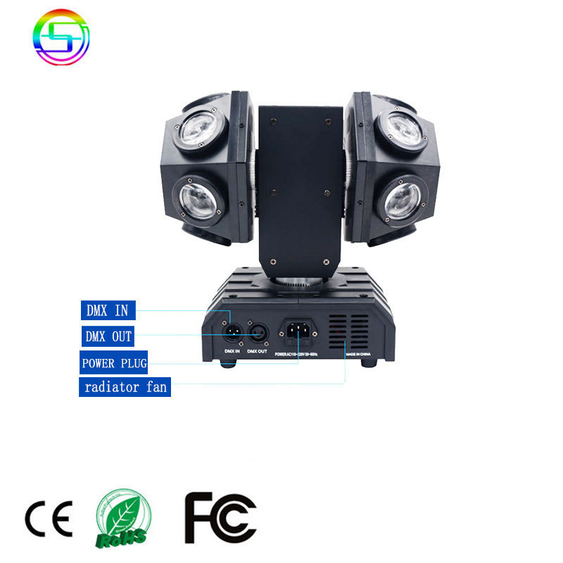 Shangcheng Good Quality 12pcs Professional 12 X 10w Super Beam Led Moving Head Light Rgbw Dj Event Club Bar Stage Lighting