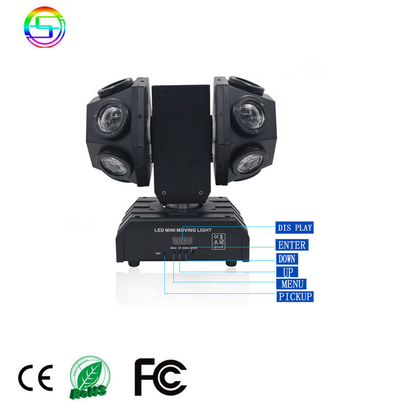 Shangcheng Good Quality 12pcs Professional 12 X 10w Super Beam Led Moving Head Light Rgbw Dj Event Club Bar Stage Lighting