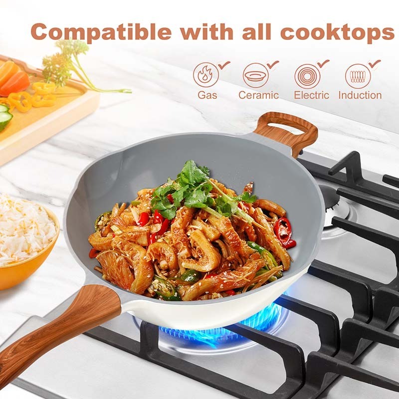 Non Stick Cooking Pots Non Stick Frying Pan Kitchen Frying Pan Skillet 30Cm 32Cm High Quality Die Cast Aluminum Pot Factory