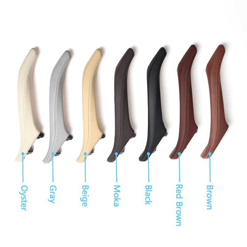 Car Interior Accessories Left Right Leather Door Handle Assembly 7Pcs Kit for BMW 5 Series  F10 F11 F18 520i 523i 528i 530i 535i