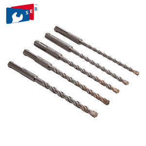 8*160mm SDS Plus Double Flute Flat Tip Drill Bit