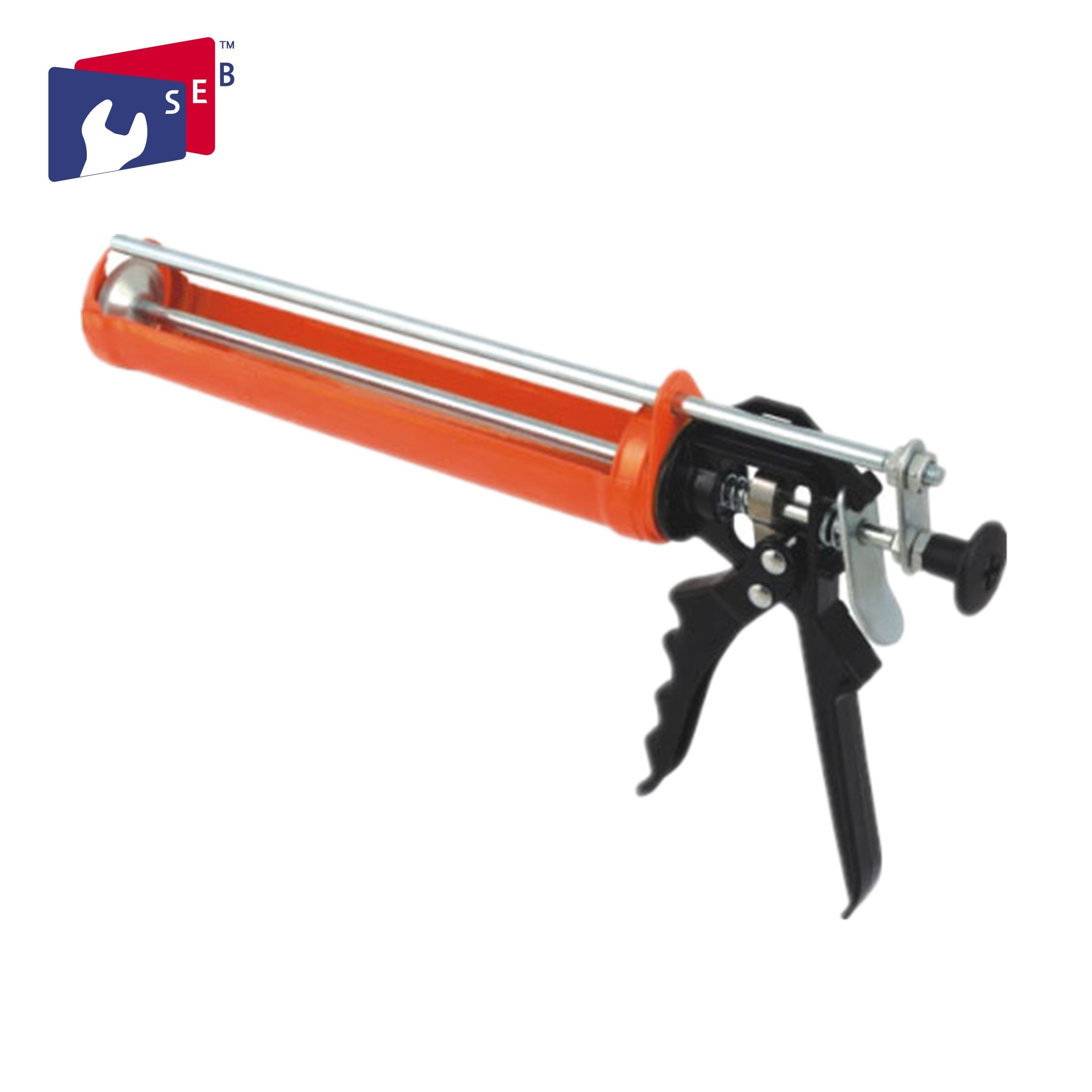 rotating cartridge caulking gun