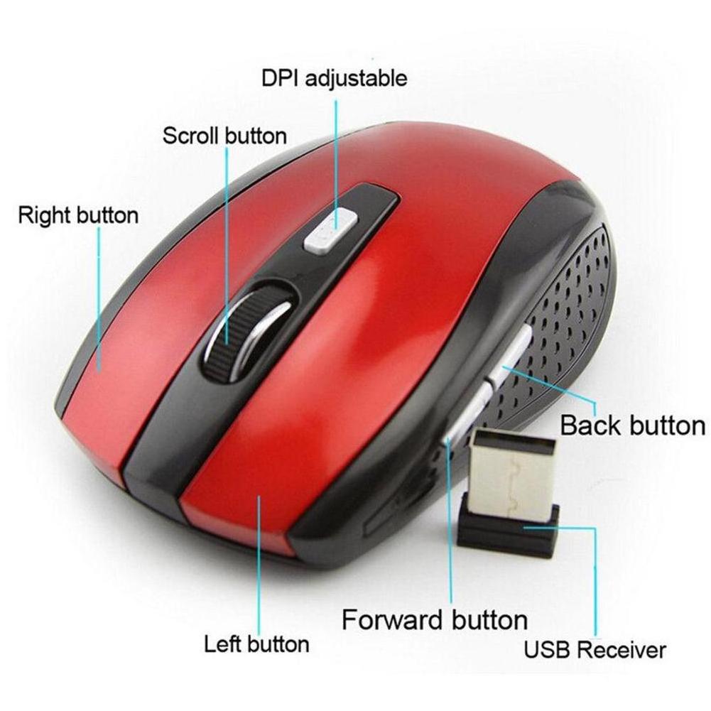 2.4GHz Wireless Mouse Optical Mice With USB Receiver Gamer 1600DPI 4 Buttons Mouse For Computer PC Laptop Accessories