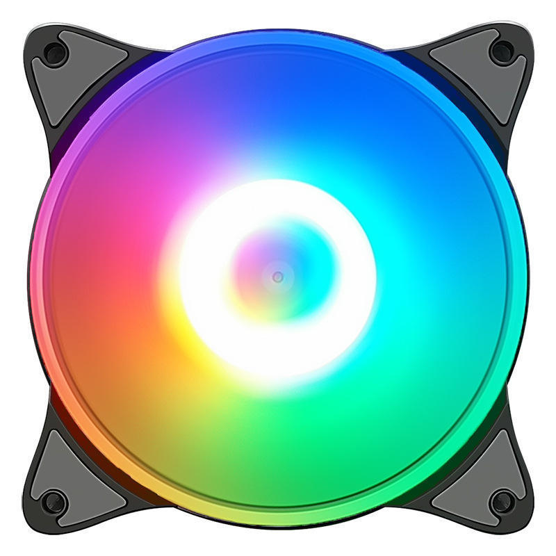 Hot Sell RGB Fan 120mm CPU Cooler 12V Computer Gaming Case Cooling Fan With LED Light PC Fan Controller Remote Suit PC case