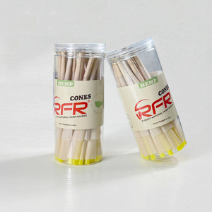 RFR King Size Slim Organic Eco Friendly Hemp Paper Cone Custom Smoking Paper Roll Pre Rolled Cones