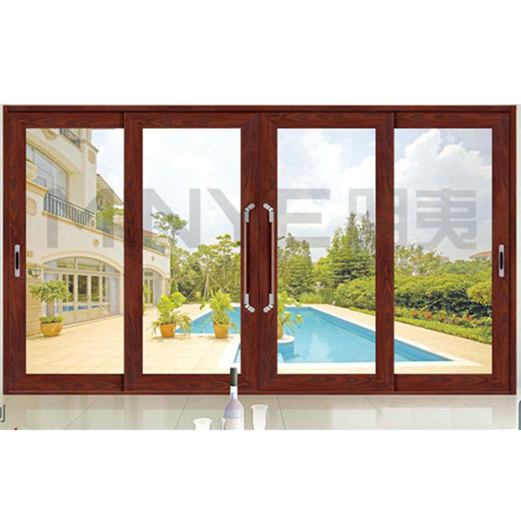 Aluminium sliding shop front door used aluminum commercial door