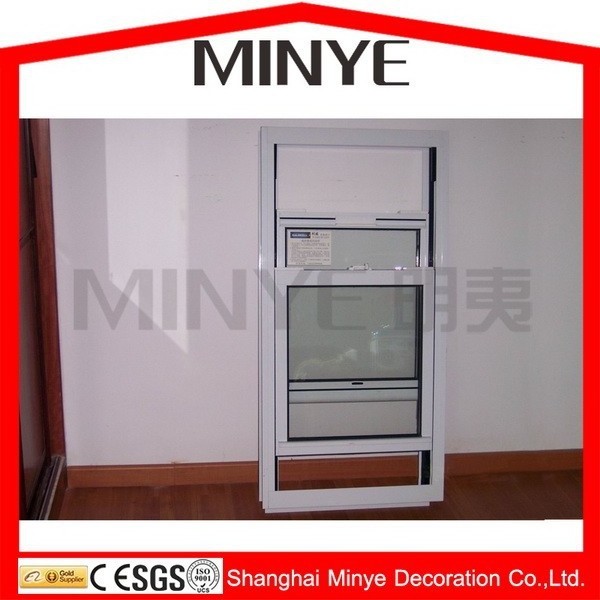 arch top design bathroom vertical sliding aluminum window