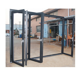 Modern design Waterproof Aluminum sound proof glass folding metal  door