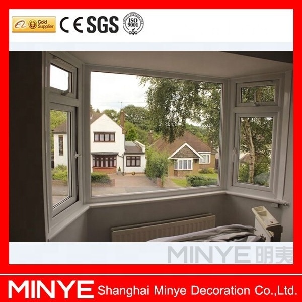 Used home PVC swing out Bay plastic window vinyl bay windows