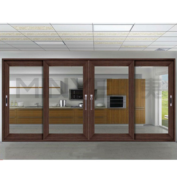 security sliding door anti robbery sliding door with stainless steel screen