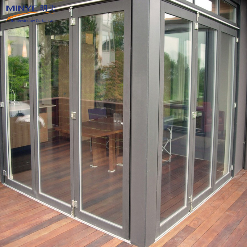 interior partition wall door/Plastic steel bifold doors/PVC folding door