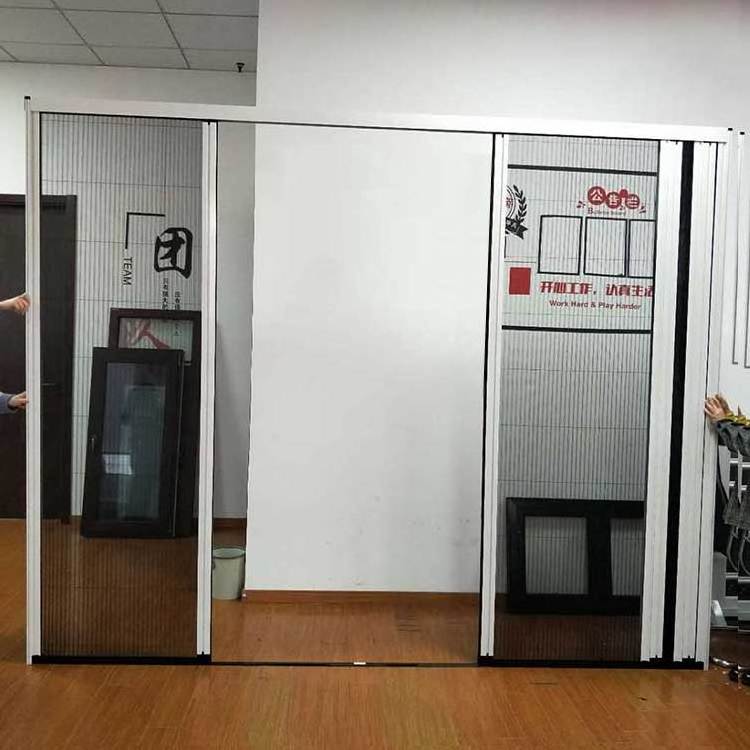 aluminium profile mosquito net sliding folding screen door