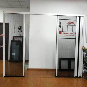 aluminium profile mosquito net sliding folding screen door