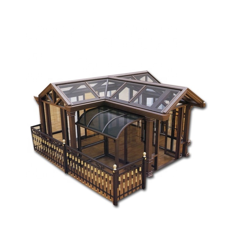 Factory lowest price customized aluminum glass room sunroom kits