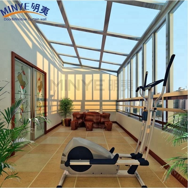 strong prefabricated glass house/aluminum sunroom/conservatory