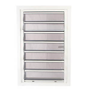 louver design glass shutter window with fly screen/aluminum glass shutters