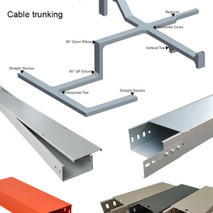 Custom Flexible aluminum alloy cable tray galvanized cable trunking with Different Size cable trunking