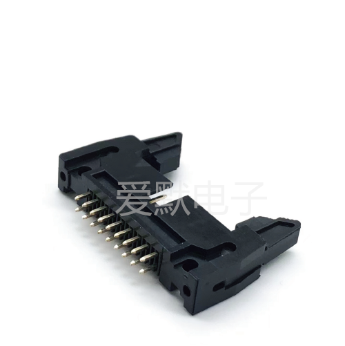 Aimer Factory Supply 2.54mm Double Inline Top Rod Line to Board Connectors with Male Short Ear Buckles for PCB Application