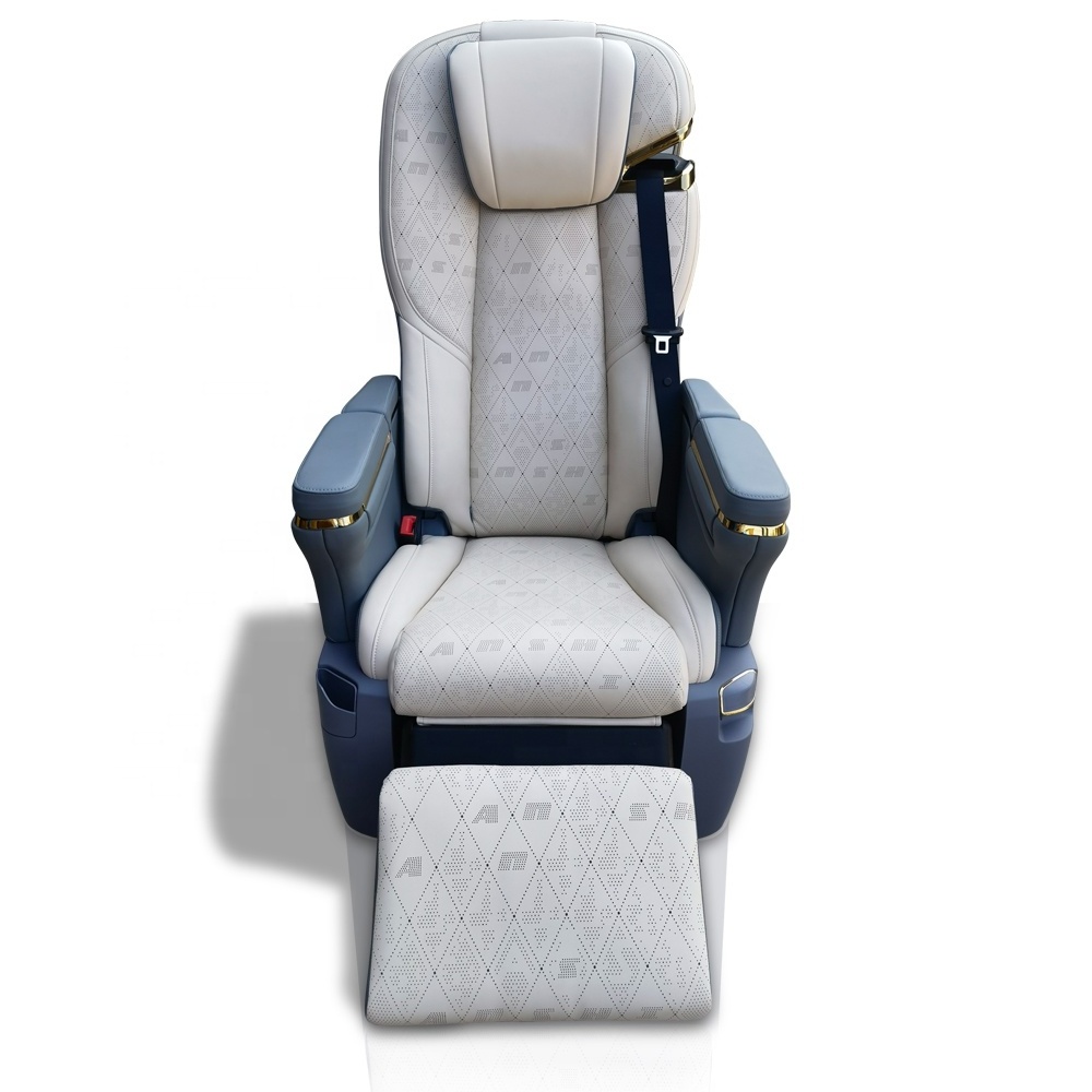 ANSHI New Design Luxury Auto Multi-functional Middle Row Car Seats with Electric Headrest for Van V-Class Upgrade Maybach