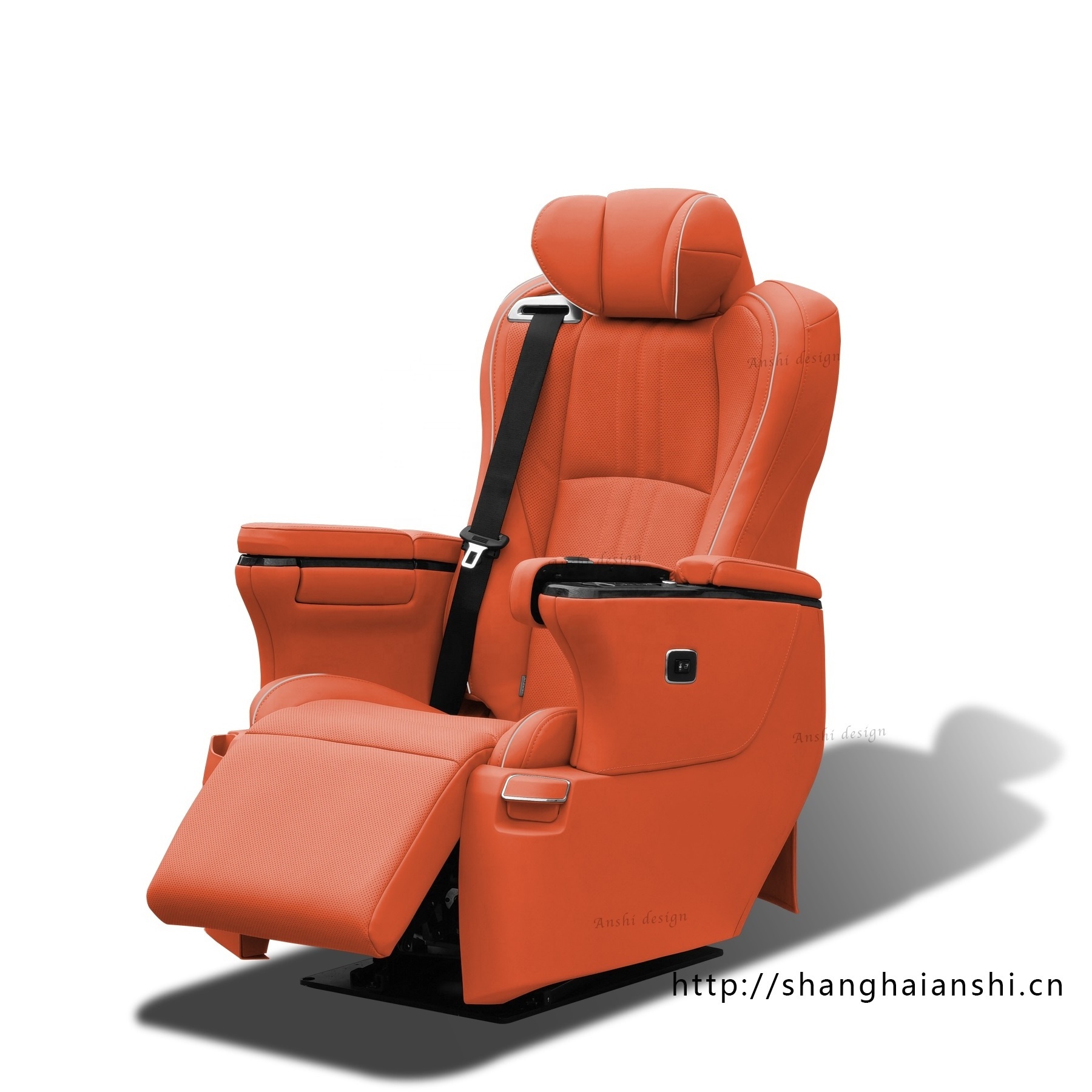 ANSHI Electric Luxury Auto Seater Alphard Mercedes Sprinter Van Car Swivel VIP Seats with Armrest Touchscreen Console