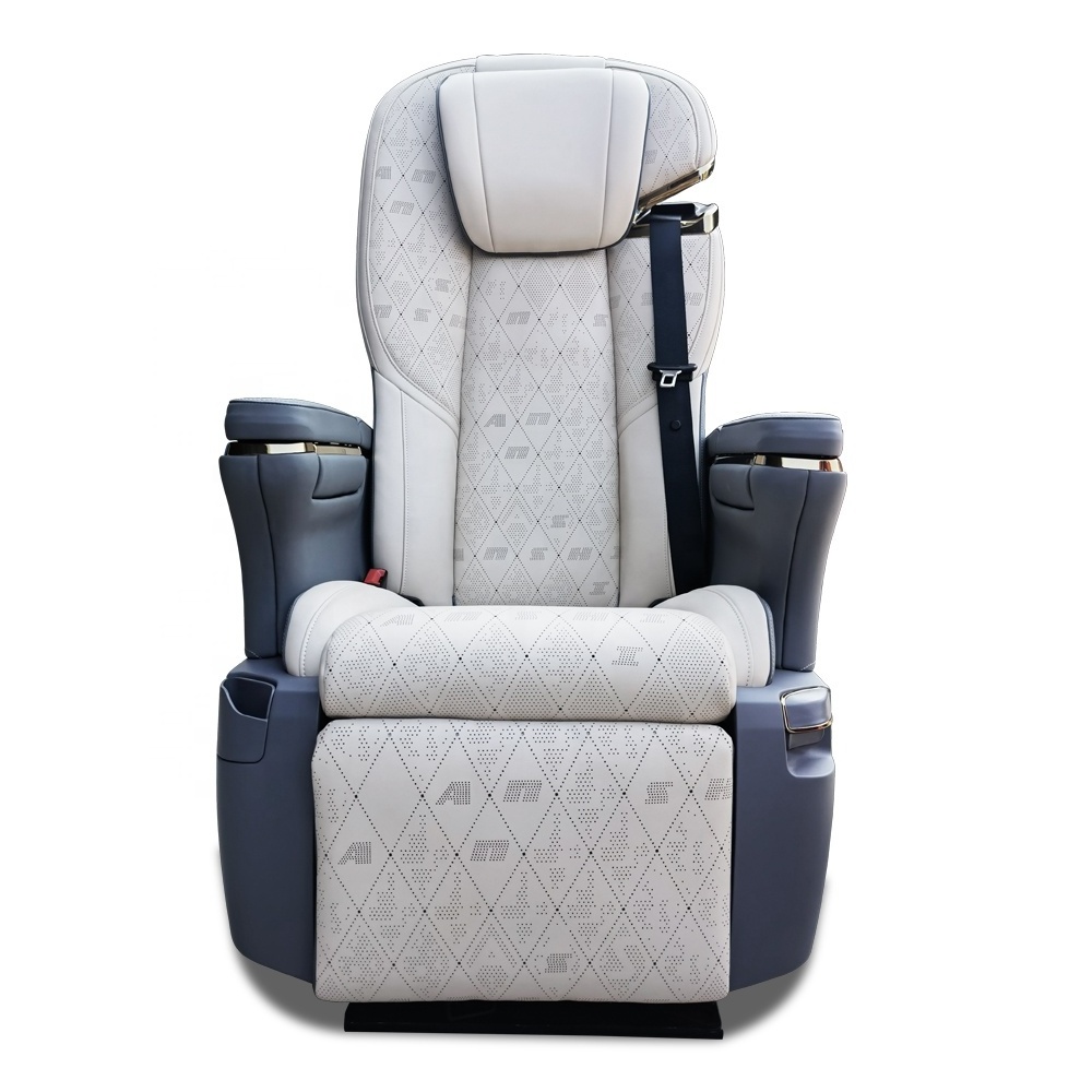 ANSHI New Design Luxury Auto Multi-functional Middle Row Car Seats with Electric Headrest for Van V-Class Upgrade Maybach