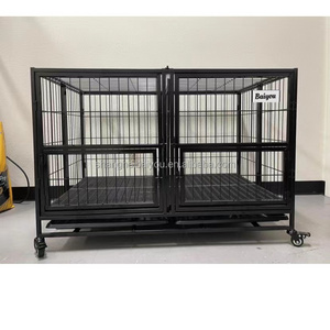 Bully Dog crates extra large strong metal iron large size foldable heavy duty dog cage and kennels