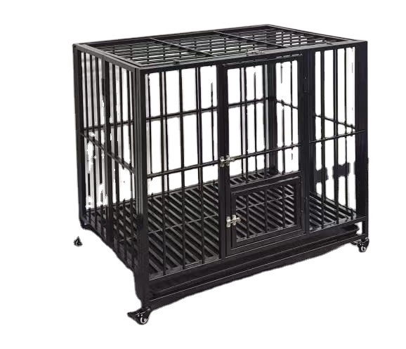 49inch Heavy Duty Indestructible Large Dog Crate with Removable Tray