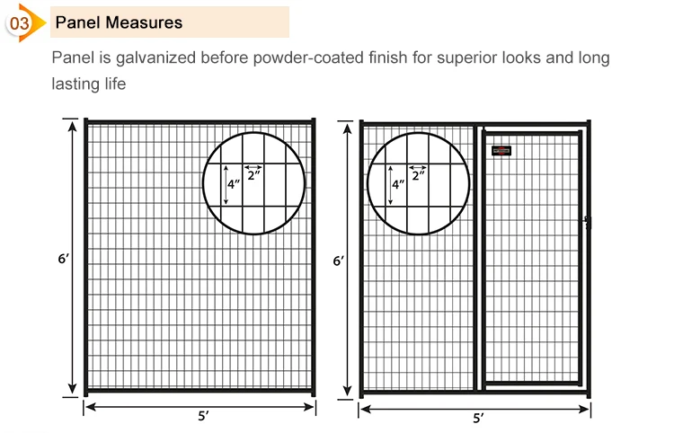 Outdoor Indoor Heavy Duty Easy Assemble Safe and Sturdy Dog Pens Pet Playpen for Dog Use