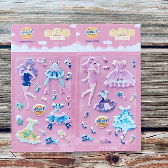 Custom Scrapbooking Stickers Decorative Cartoon Sponge Bubble Eva 3D Foam Puffy Stickers for Kids