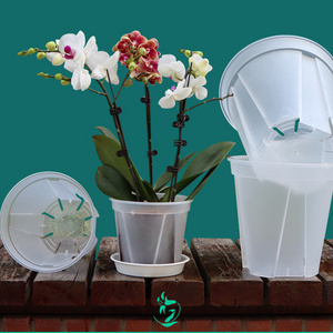 factory price Garden root control planters wholesale price nursery clear plastic pot planters Plant orchid pot garden