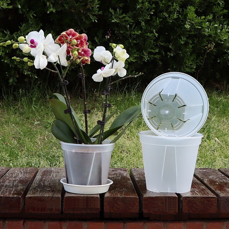 factory price Garden root control planters wholesale price nursery clear plastic pot planters Plant orchid pot garden