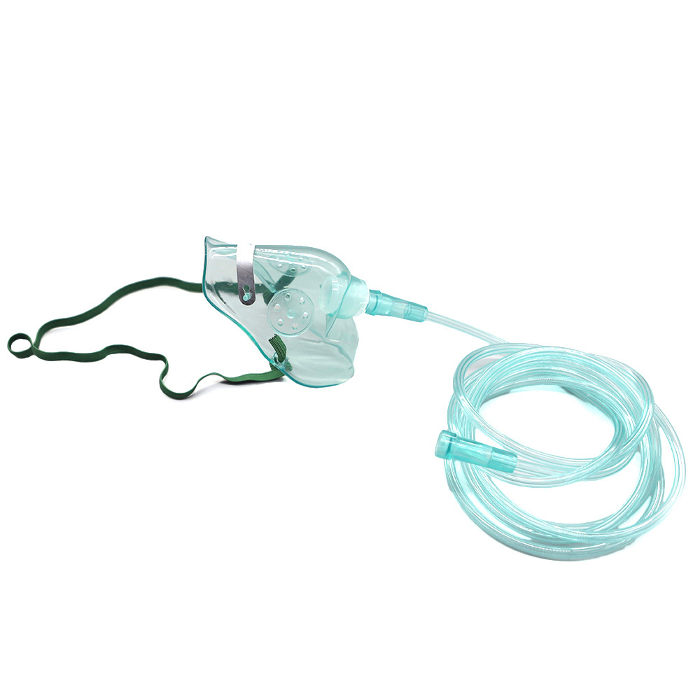 Breathing Full Face Mask For Sleep Medical Single Use Medical Nebulizer Pvc Transparent Oxygen Mask