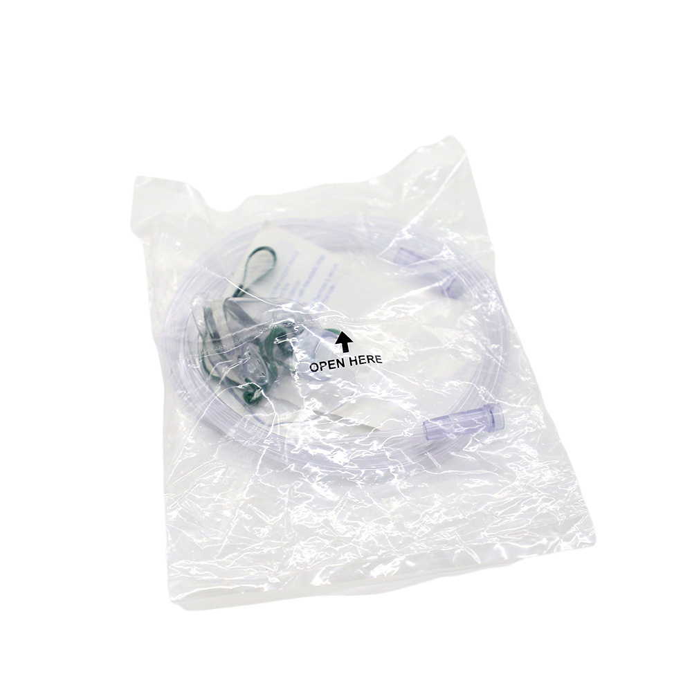 Breathing Full Face Mask For Sleep Medical Single Use Medical Nebulizer Pvc Transparent Oxygen Mask