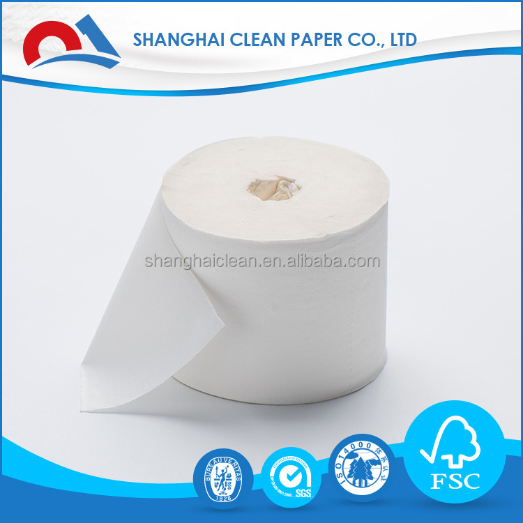 Mixed Pulp White Tissue Roll Natural Paper Napkin 2 Ply 300 Sheets Tissue Paper Custom Embossing Toilet Paper