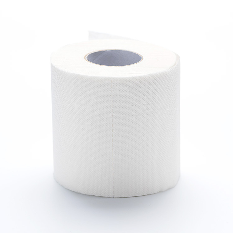 Mixed Pulp White Tissue Roll Natural Paper Napkin 2 Ply 300 Sheets Tissue Paper Custom Embossing Toilet Paper