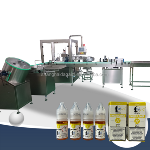 Automatic 30ml 60ml 100ml Liquid Filling Capping Machine for Plastic Chubby Gorilla Bottle Package Packing Line