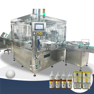 Automatic 30ml 60ml 100ml Bottle Filling Capping  Line for Dropper Oil Vial Plastic Chubby Gorilla Liquid