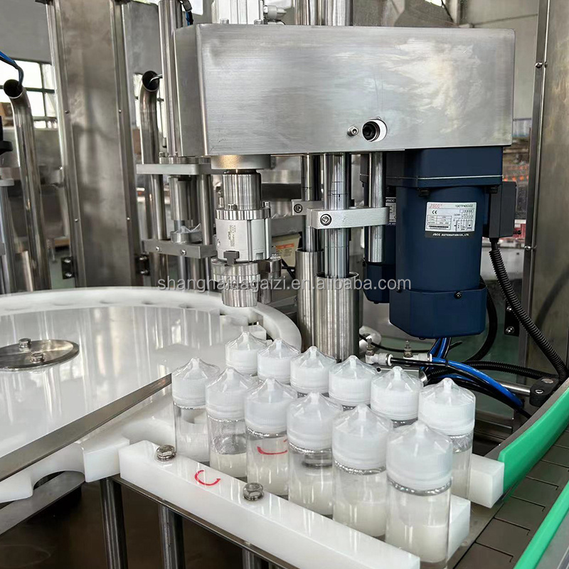 Automatic Monoblock 10ml 20ml Production Filling Packing Line for Chubby Gorilla Bottle Liquid Filler Capper