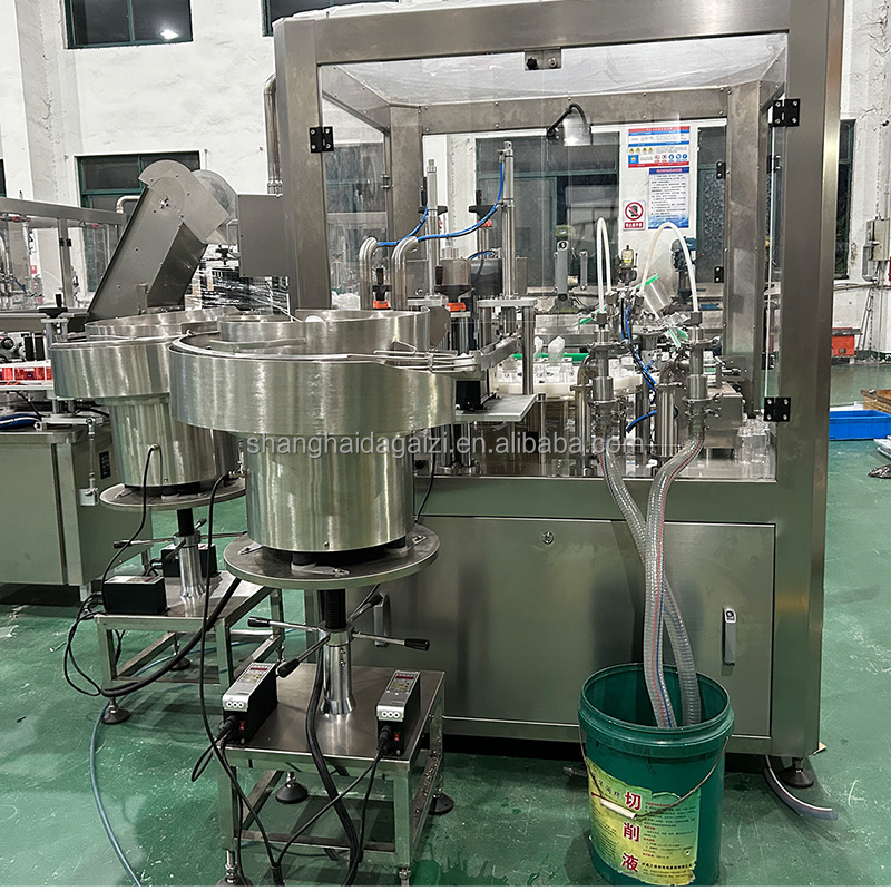 Automatic Monoblock 10ml 20ml Production Filling Packing Line for Chubby Gorilla Bottle Liquid Filler Capper