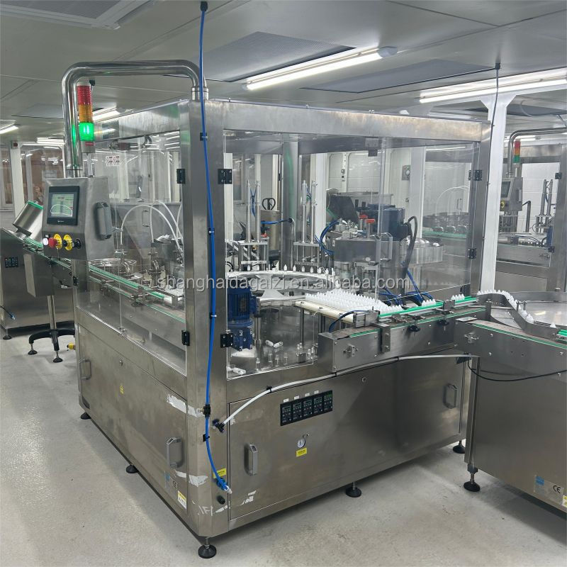 Automatic 30ml 60ml 100ml Bottle Filling Capping  Line for Dropper Oil Vial Plastic Chubby Gorilla Liquid