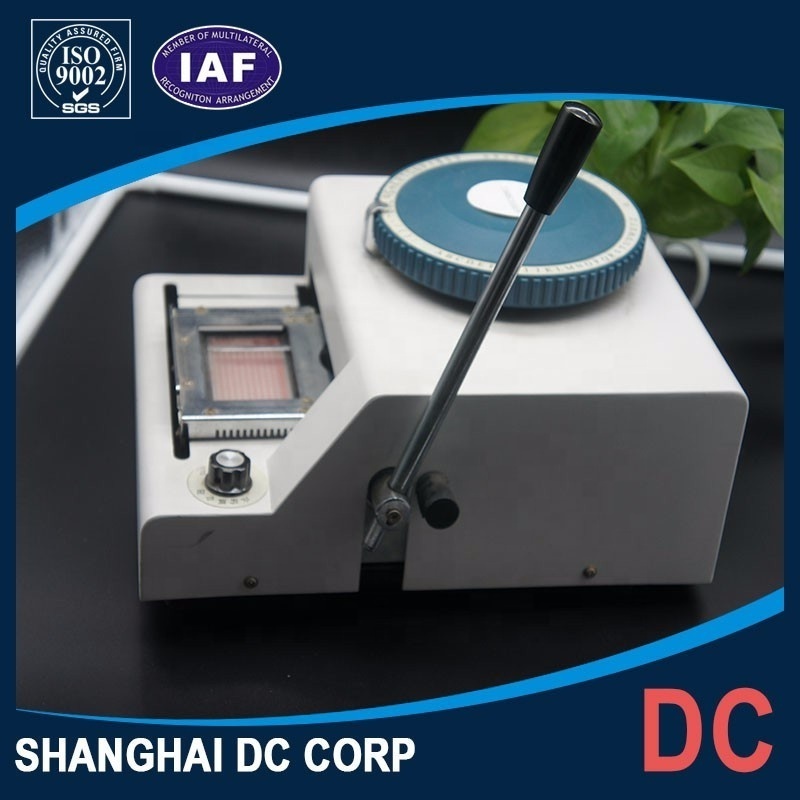 High Performance Manual Number Plate machine for ID Card Embossing