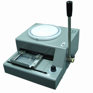 High Performance Manual Number Plate machine for ID Card Embossing